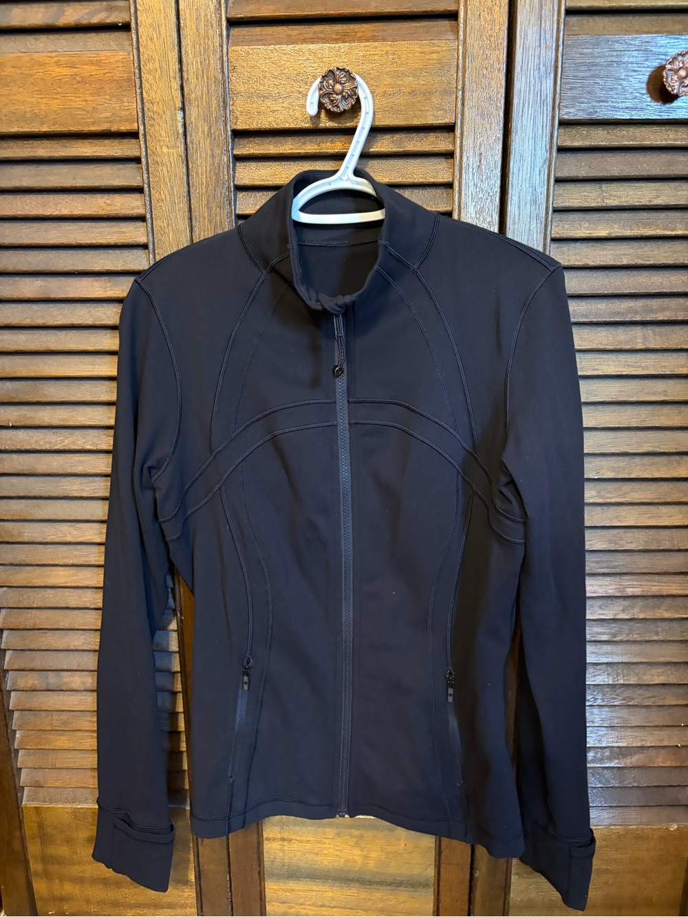Lululemon Black Fitted Zip Jacket Size 10